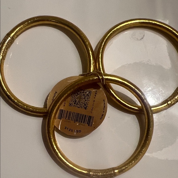 Budhagirl Radiant Gold Bangles - Picture 3 of 7